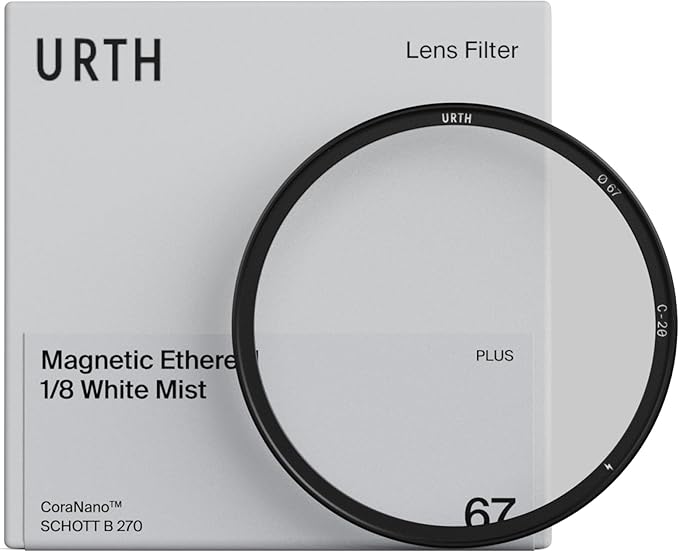 Urth 67mm Magnetic Ethereal White Mist ⅛ Diffusion Lens Filter (Plus) — Cinematic Effect, 20-Layer Nano-Coated Light Dispersing Particles