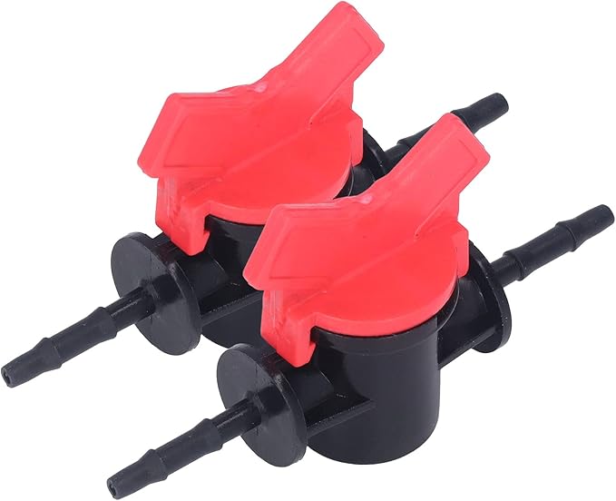Regulator ABS Plastic Liquid Control Stop Valve for Domestic Water Pumps Solar Water Heaters Construction Sites 2PCS Straight Through Valve (3.5MM regulator)