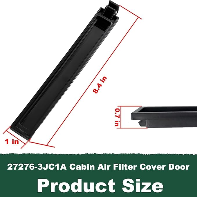 27276-3JC1A Cabin Air Filter Cover Door Fit for Nissan Altima 2013-2018 for Maxima 2016-2023 for Murano2015-2024 for Pathfinder 2013-2020 Replace 27276-3JC1B