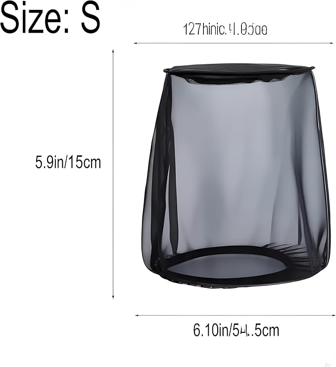 Air Filter Cover for Car Cold Air Intake Filter Cover Wrap Dustproof, Air Intake Filter Sock Cover for Harley Touring, Universal for High Flow Air Intake Filters (S)