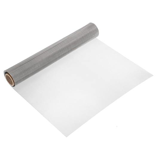 uxcell 30 Mesh 79" x 16" Woven Wire Mesh, 304 Stainless Steel Air Vent Filter Screen, Window Screen Mesh for DIY Projects Vents Cover Filtration Animals Fence