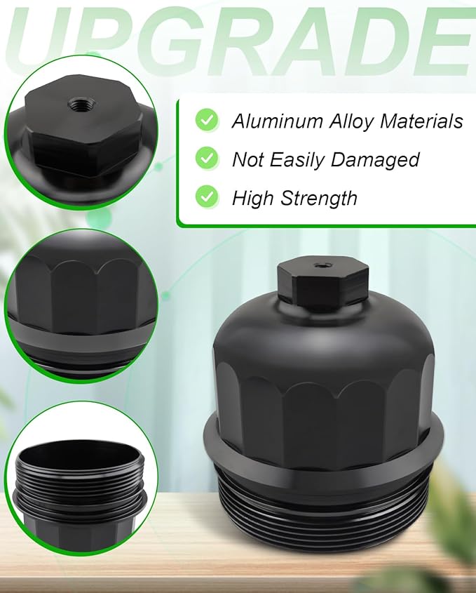 Fuel Filter Housing Cap Fit for GM Duramax 6.6L L5P (Chevy Silverado/GMC Sierra 2500HD 3500HD) 2017-2020，Fit for Cruze 2.0L 2014-2015 Cruze 1.6L 2017-2019 (without TP1015 fuel filter)