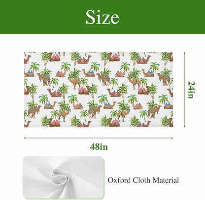 Fluorescent Light Covers for Ceiling Lights Deserts Camels Magnetic Light Filters 2 Pack 4x2 ft Southwest Date Trees Ceiling Lights Cover for Classroom Office School Home Drop Lamp Decor