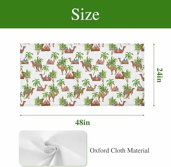 Fluorescent Light Covers for Ceiling Lights Deserts Camels Magnetic Light Filters 1 Pack 4x2 ft Southwest Date Trees Ceiling Lights Cover for Classroom Office School Home Drop Lamp Decor