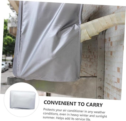 Happyyami Air Conditioner Hood Air Conditioner Cover Weatherproof Easy to Clean 100x80x41cm
