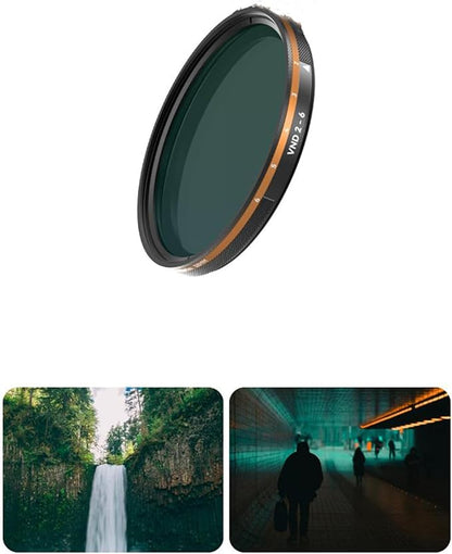 Fotorgear Camera Lens Filter,67mm Clip On Filters Professional Photography for Phone/Camera Lens, 67mm Universal Phone Polarizer Filter CPL ND Compatible with iPhone Samsung Xiaomi Huawei(VND 2-6)