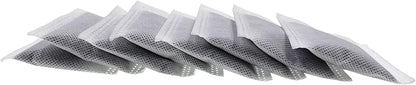 8 Pack Compact Activated Charcoal Odor Absorbing Filter Refill Deodorizer Compatible with iTouchless Cans 2.5 Gal, 3 Gal, 4 Gal and Other Small Trash Cans Under 8 Gallons with Filter Compartment