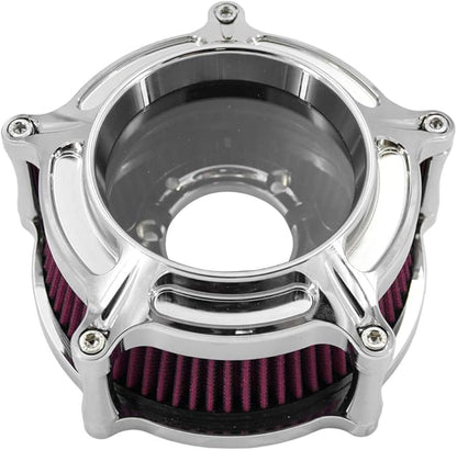 HDBUBALUS Motorcycle Air Filter Cleaner Intake Filter System Kit (A-For Sportster XL models 04-22)
