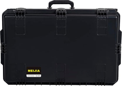 MEIJIA Portable All Weather Waterproof Camera Case,Customizable Fit Foam with Rolling Wheels and Retractable Pull Handle,31.3"X20.3"X12.25"