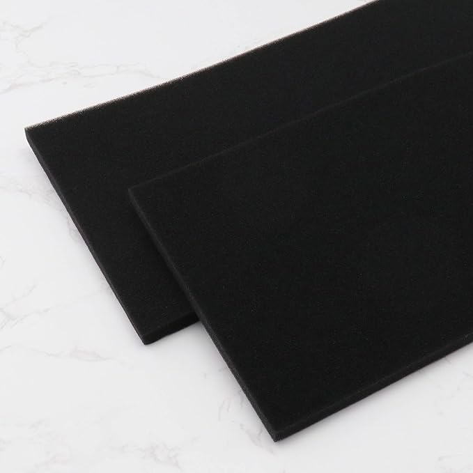 2pcs Air Filter Foam 28x15x1cm 60PPI Filter Mat Filter Insert for Scooter Motorcycle Quad Lawn Mower Brush Cutter Motor Hoe Chainsaw Carburettor