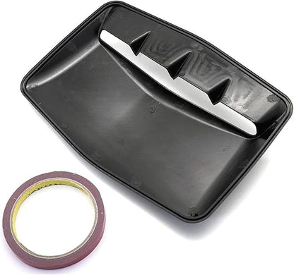 Universal Car Hood Scoop Air Flow Intake Decorative Turbo Bonnet Vent Cover Compatible For Audi And BMW Compatible For VW And Civic(Carbon look)