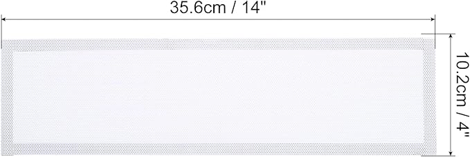 PATIKIL 4"x14" Magnetic Vent Cover, 6 Pack Floor Wall Air Registers Cover Strong Magnet Vent Screen Mesh for Blocking Hair Dust Debris, White
