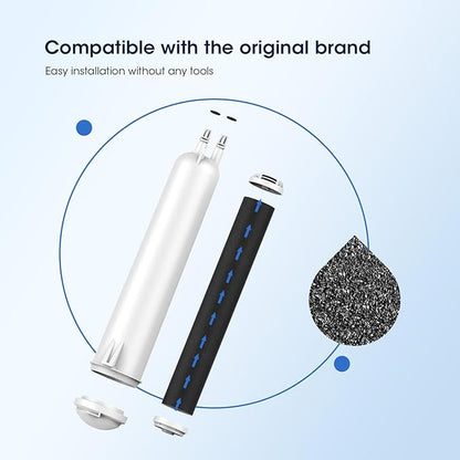 GLACIER FRESH EDR3RXD1 Compatible with 4396841 Refrigerator Water Filter, KAD3RXD1, WHR3RXD1, 4396841, 4396710, Filter 3, 46-9083,46-9030, 9030, 9083 Refrigerator Water Filter, 3 Pack