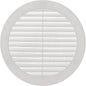 Vent Systems 6" Inch (Opening Dimensions) - Pack of 100 - White Soffit Vent Cover - Plastic Round Air Vent Grille - Built-in Mesh Screen - HVAC Register Louver for Bathroom, Home, Kitchen