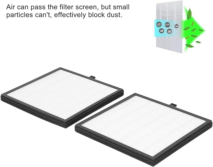 2pcs 17.5 x 18cm Nail Dust Collector Filter, Nail Dust Extractor Filter, Nail Dust Collector Accessory for 40W Nail Dust Vacuum Machine