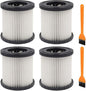4 Pack DCV5801H Wet/Dry Vacuum HEPA Replacement Filter Compatible with DeWalt DCV580 & DCV581H, Reusable and Washable