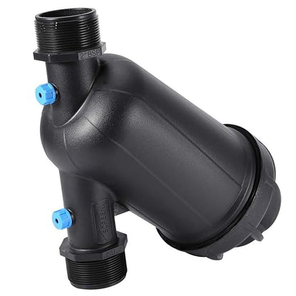 Gardening Filter Irrigation Filter Y Type Mesh Drip Irrigation Filtration Equipment for Greenhouse Agricultural Farm Garden Plastic MNPT 2in DN50 120mesh (Medium)