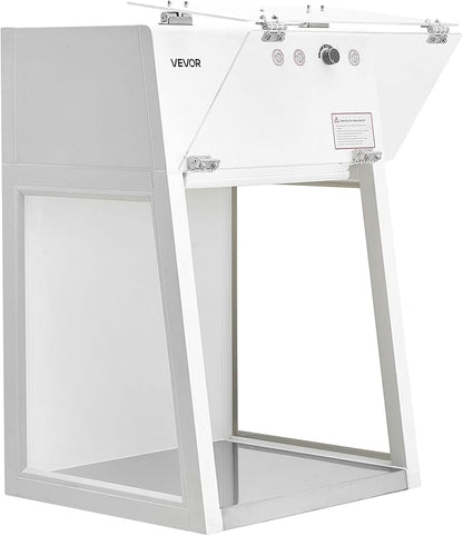 VEVOR Laminar Flow Hood, 20.08 x 20.47 x 23.62 inch Working Area Portable Clean Room, Meets ISO Class 5 Clean Room Standards, Adjustable, with HEPA-14 Filter and G1 Pre-Filter, for Laboratory Use