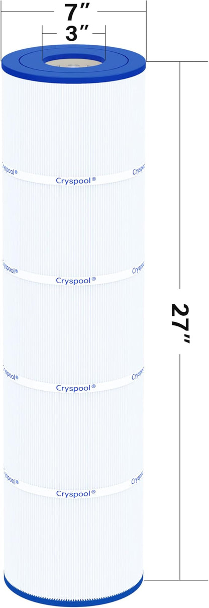 Cryspool® 07080 Filter Compatible with Jandy CL460, CV460, A0558000, R0554600, PJAN115, C-7468, FC-0810, 4X115 sq.ft Pool Filter Cartridges, 4 Pack