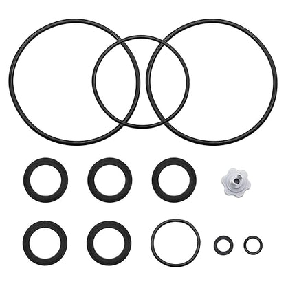 Sand Filter Pump Repair Set Compatible with Intex Sand Filter Pumps, 25013 Air Release Valve & O-Ring Parts (12 PCS)