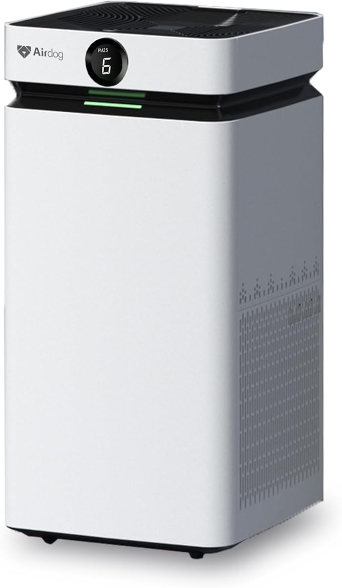 Airdog X8 Home Air Purifier for Rooms Up to 1,000 sqft. - Patented TPA Tech Up to 20X More Effective than HEPA - Washable Filter and Whisper Quiet