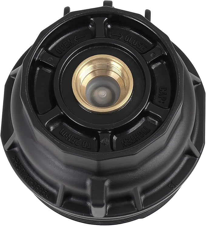 X AUTOHAUX Black Car Oil Engine Filter Housing Cap Cover Assembly 15620-36020 for Toyota Avalon Camry Highlander RAV4 for Lexus IS250 IS350 GS200t GS350 GS450h RX350