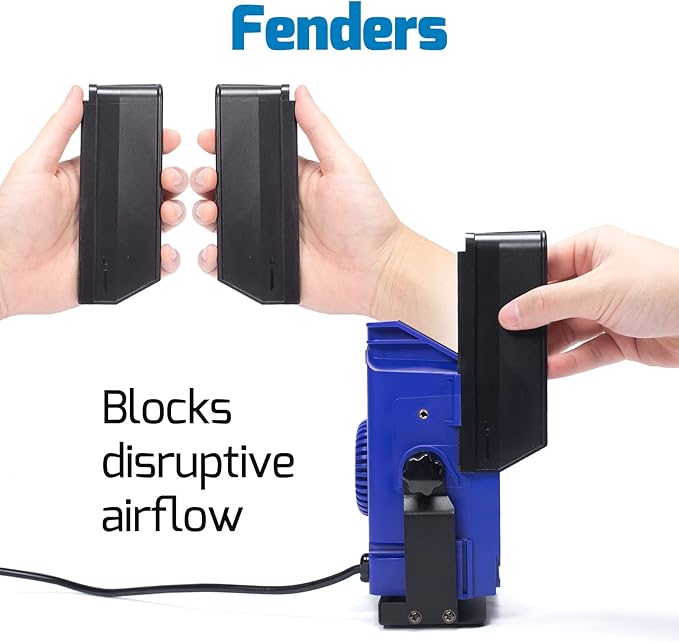 WEP 948DQ-I Fume Extractor Tool with Double Filtering, Helping Hands, Adjustable Tilt Angle, Fenders for Soldering Station, Soldering Iron with 6 Filtration Adsorbers