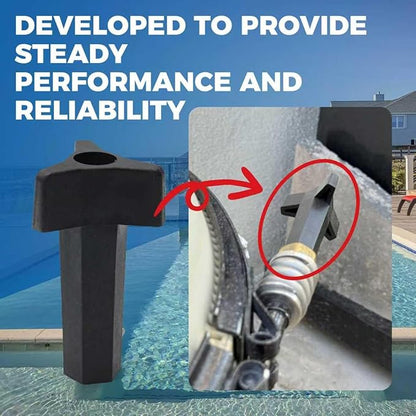 076033 Clamping Band Knob for Pentair Sta-Rite Pool and Spa, Pool Filter Knob Clamp Ring Knob Compatible with Pentair SM & SMBW 2000 and 4000 Series D.E. Pool/Spa Filters, Three Handled Knob 1PC