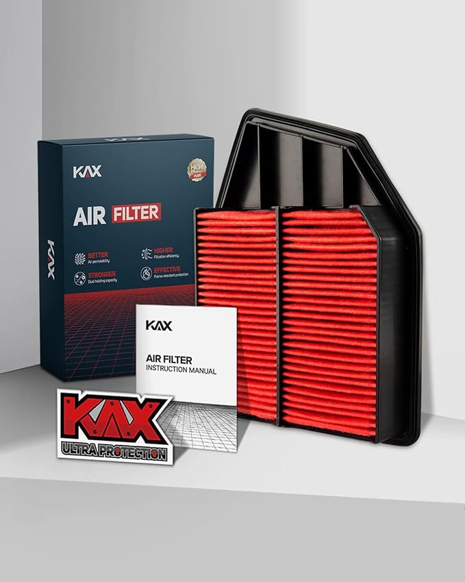 KAX Premium Engine Air Filter, GAF012 (CA10467) Replacement for Honda Accord 2008-2012 2.4L, Crosstour 2012-2015 2.4L, Filter with Longer Life, Protect and Improve Engine Performance