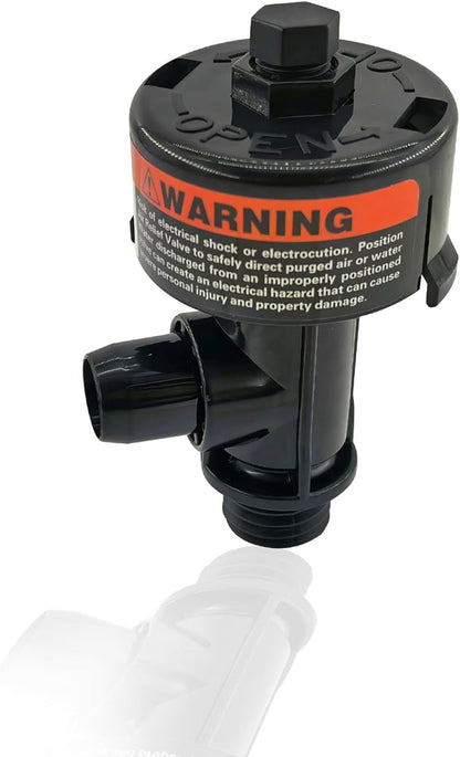 98209800 98209803 Manual Air Relief Valve with Pressure Gauge for Swimming Pool and Spa Filter High Flow Manual Relief Valve (No Pressure Gauge)