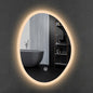Inner Sand Smart Illuminated LED Bathroom Mirror, Wall Mounted Multifunction Bathroom Vanity Mirror with Dimmable Brightness | Sensor Touch | Demister Pad | Time Temperature(Dimmable,60x80cm)