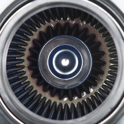 Universal 3/3.5/4" (75/89/100mm) High-Flow Air Filter, Reusable Cone Cold Air Intake, High Performance, Clamp-On Car High Flow Air Kit, Flange Diameter: 3/3.5/4 Inch, Height: 10 Inch, BLUE