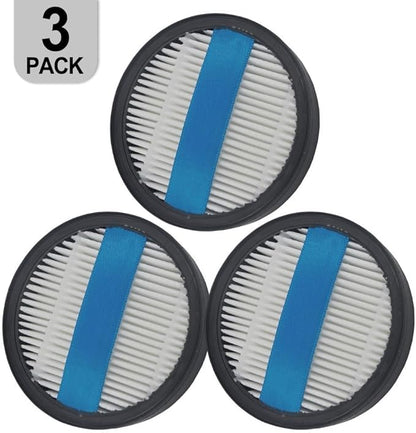 CHEBIO Filter Replacement Parts for V16PRO Cordless Vacuum Cleaner, Washable Reusable High Efficiency Vacuum Cleaner Filters with Blue Handle, 3 Pack