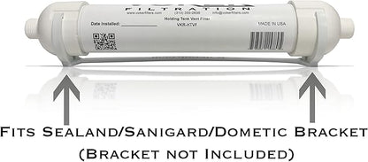 Voker Holding Tank Vent Filter (5/8") - Made In The USA - Direct Replacement for Sealand/Sanigard/Dometic OEM Filters (5/8")