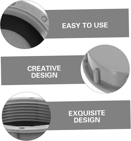 DOITOOL 18pcs Pp Pipe Caps for Drainage Caps for Waste Processing Easy Installation Grey Color for Bathroom Kitchen Use