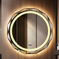 LED Bathroom Mirror with Lights and Demister Pad Wall Mounted Touch Sensor Bathroom Mirrors Anti Fog for Makeup Cosmetic Miroir Antidéflagrant (Warm Light 70cm)