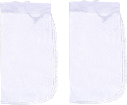 ALEGI 180 Micron Aquarium Filter Media Fine Mesh Bag, 8" by 4" Small Extra Fine Media Bags