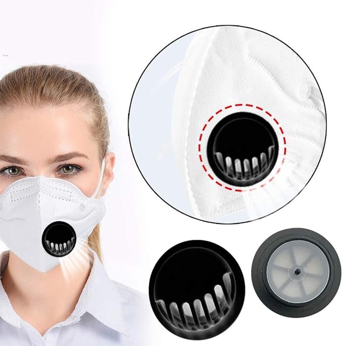 JingXiGuoJ 20 Pack Anti Dust Protection Filter Air Breathing Valves Accessories for Kids & Adults - Outdoor Fast Delivery - Black