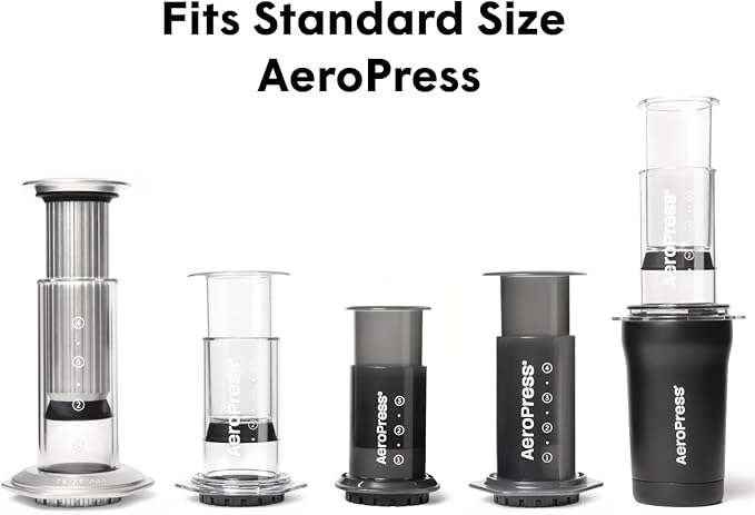 AeroPress Coffee Maker White Paper Micro-Filters, Compostable Coffee Filters Made From White, Chlorine-Free Paper, Fits Standard Size AeroPress Manual Coffee Makers, 2 Pack (700 Count)