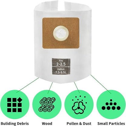 3 PCS Preferential Set 2-2.5 Gallon Vac Bags, Type B 90668 9066800 9066833, All Around QAM70 and CMXZVBE38774 Vac Filter Bags