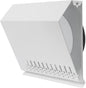 Vent Systems 8" Inch Air Supply Vent Cover with Rubber Gasket - White Galvanized Steel - Robust and Weatherproof Outdoor Air Intake Box - Duct or Surface Mounting - Rain and Snow Protection