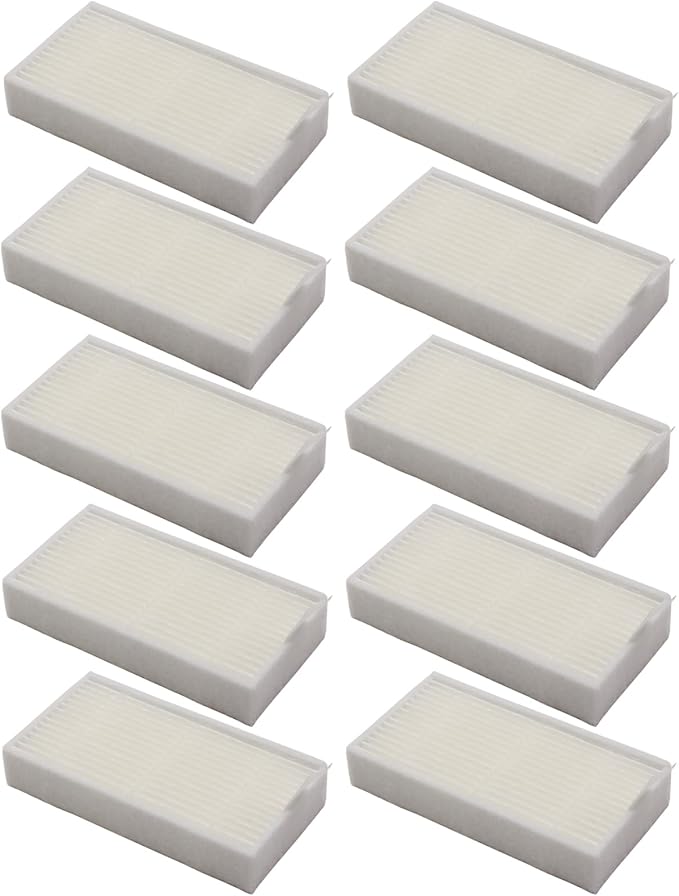 10pcs HEPA Filter for ILIFE Vacuum Cleaners, Replacement Filters for ILIFE V3, V3S, V3S Pro, V5, V5S, V5S Pro V5s Pro 2 V5s Plus Noisz S5 Robotic Vacuum Cleaner Robot Vacuum Filters