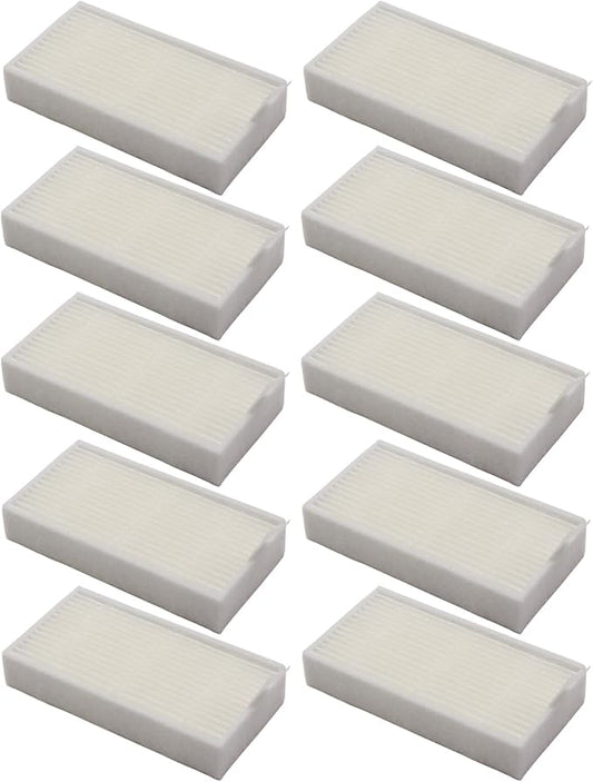 10pcs HEPA Filter for ILIFE Vacuum Cleaners, Replacement Filters for ILIFE V3, V3S, V3S Pro, V5, V5S, V5S Pro V5s Pro 2 V5s Plus Noisz S5 Robotic Vacuum Cleaner Robot Vacuum Filters