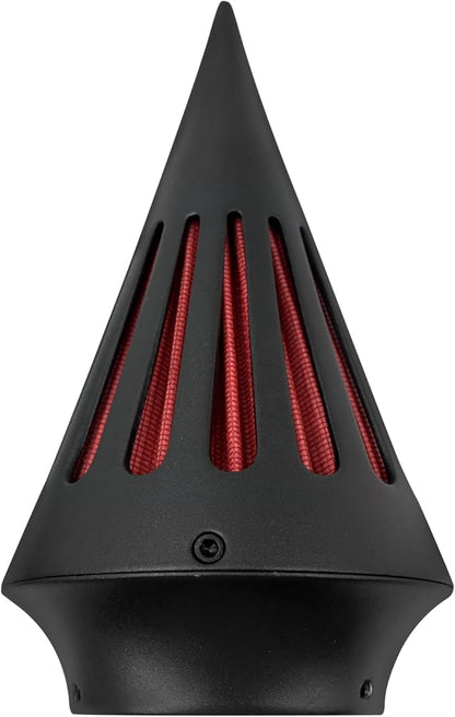 Air Cleaner Motorcycle CNC Spike Air Intake Filter Kit Fit for Harley Sportster XL Iron 883 1200 2004-2022 (Black)