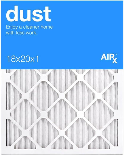 AIRX FILTERS WICKED CLEAN AIR. DUST 18x20x1 MERV 8 Pleated Air Filter - Made in the USA - Box of 6