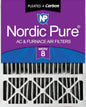 Nordic Pure 20x25x5 (Actual Size: 19 3/4 x 24 3/4 x 4 3/8) Lennox X6673 X6675 Replacement Air Filter MERV 8 + Carbon 1 Pack