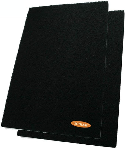 2 x Odor Control Activated Carbon Charcoal Cut-to-fit Replacement filter Pad Sheet 17.5"x 11.8" for Air Purifiers