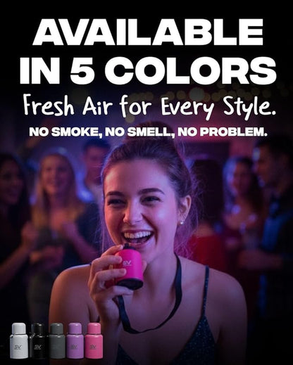 SmokeVac Handheld Personal Air Filter with 4-Layer Filtration & One-Way Check Valve – Portable Smoke & Odor Eliminator for Home, Car, Travel & Events (Purple)