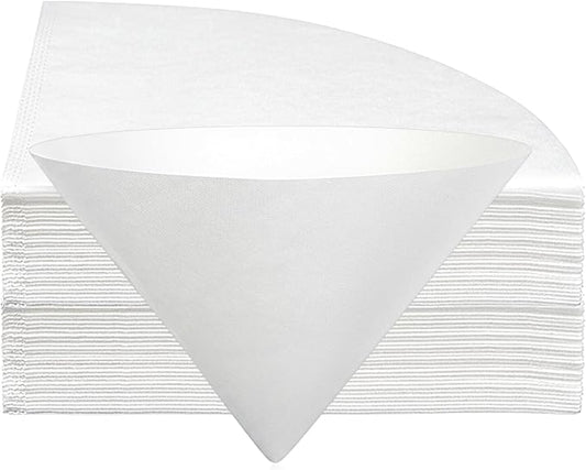 100 Pcs Fryer Oil Filter, 10 inch Non-Woven Cooking Oil Filters, Maple Syrup Filter Cones, Beeswax Filters, Deep Fryer Oils Cones for Home, Restaurants, Food Trucks, Kitchen, Cafe