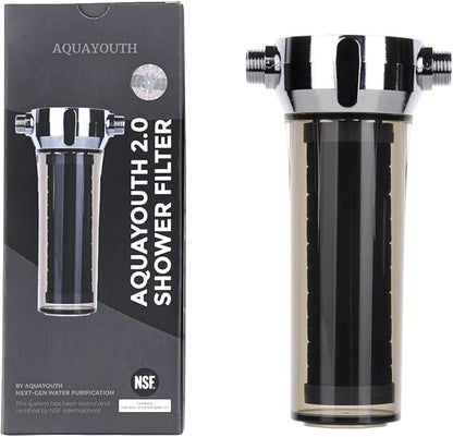 2.0 Carbon Shower Head Filter System | Removes Chlorine, Heavy Metals, And More | Great For Dry Skin/ Hair, And More | NSF Certified
